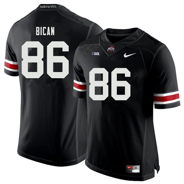 Ohio State Buckeyes #86 Gage Bican Men Alumni Jersey Black OSU40789